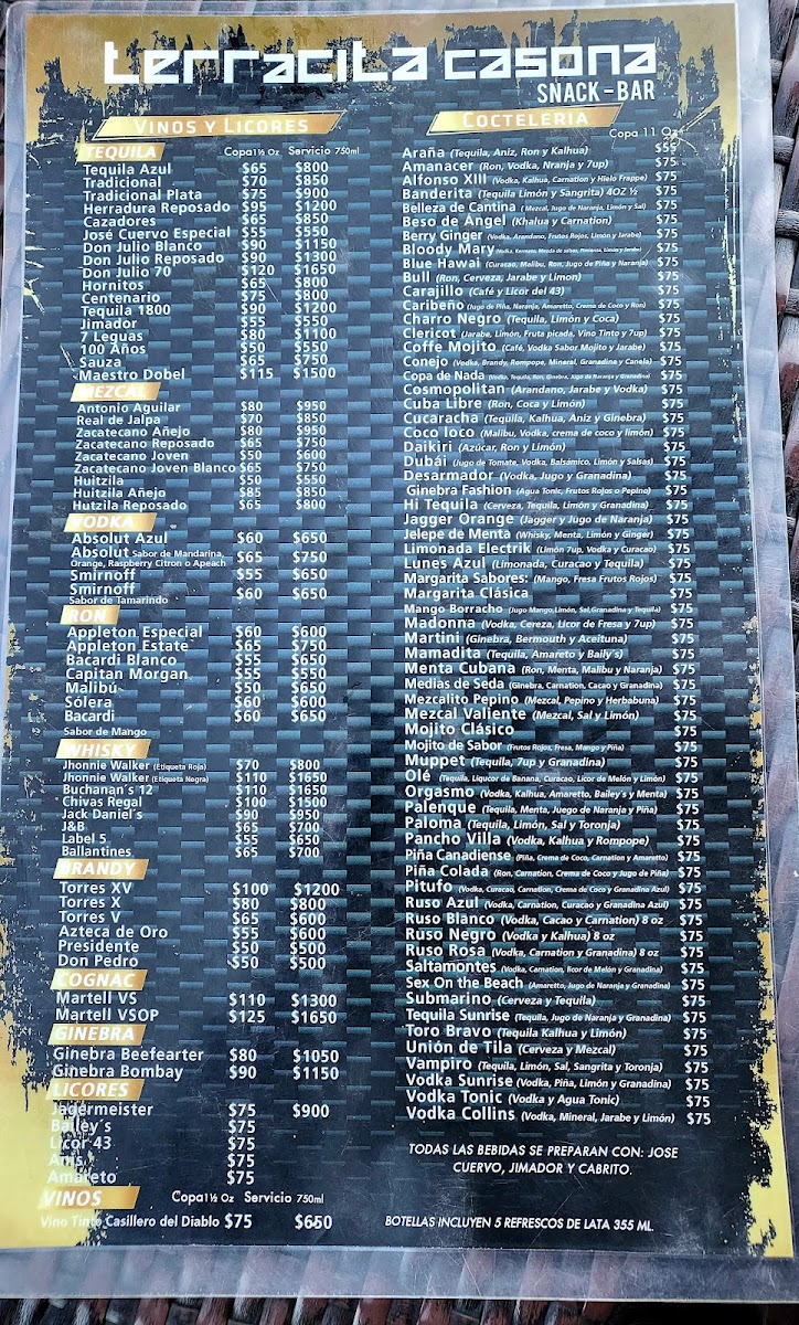 La Casona CAFÉ-BAR Menu - Image 1