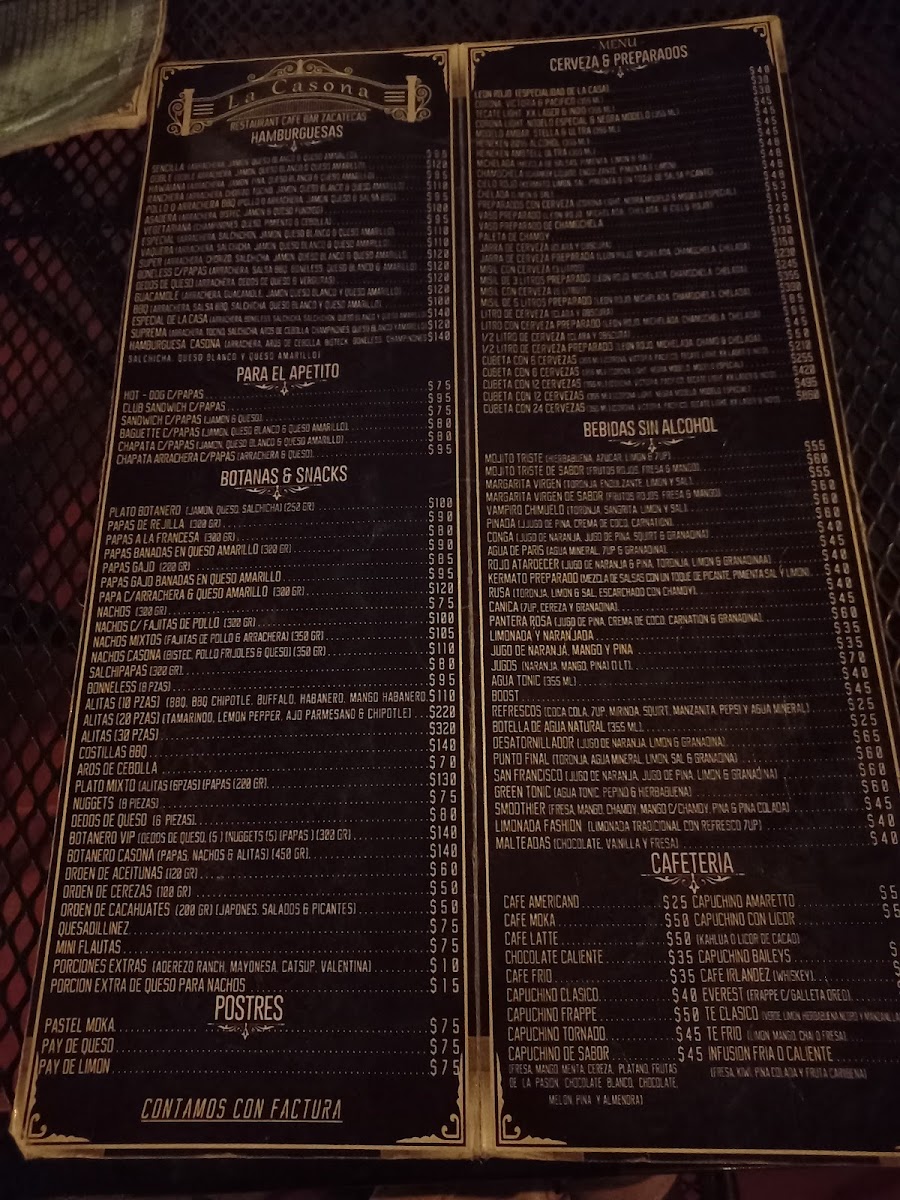 La Casona CAFÉ-BAR Menu - Image 2