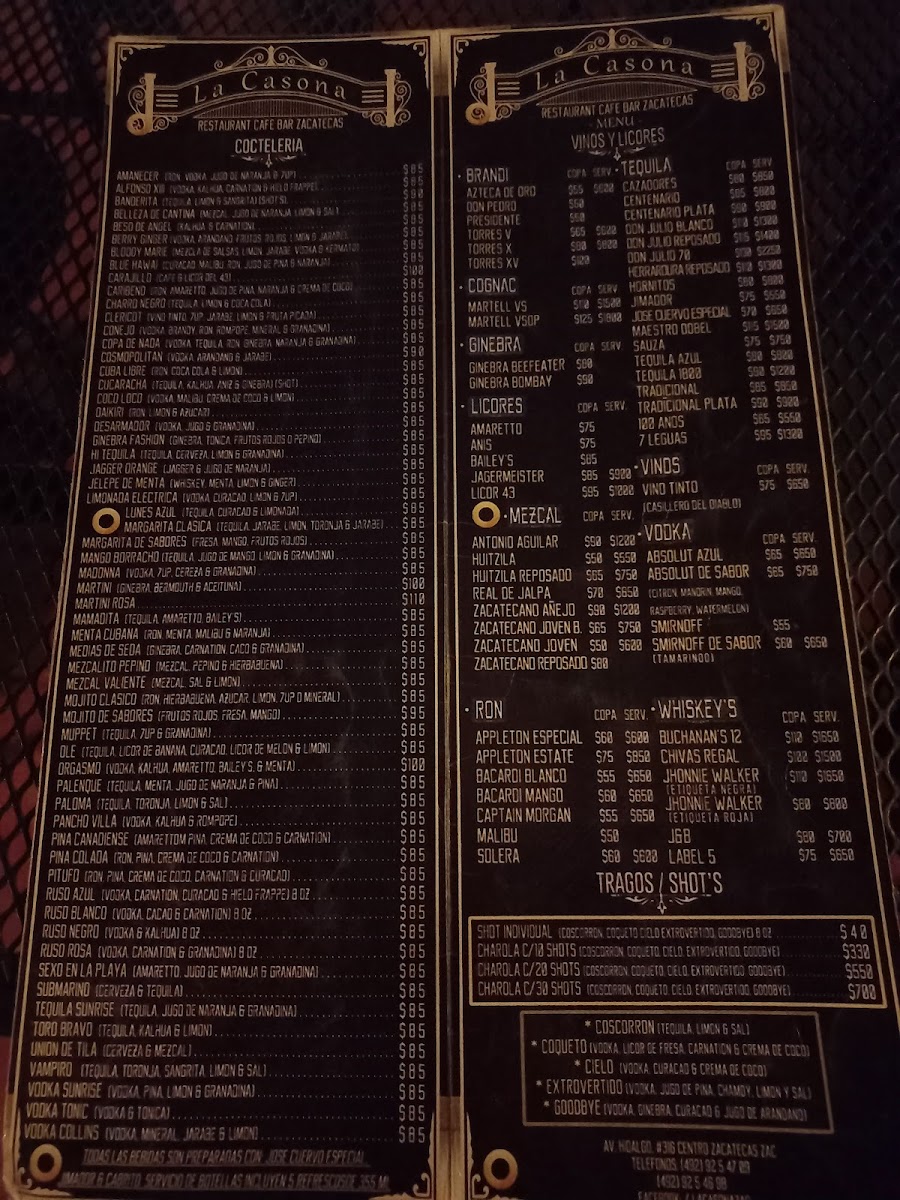 La Casona CAFÉ-BAR Menu - Image 3