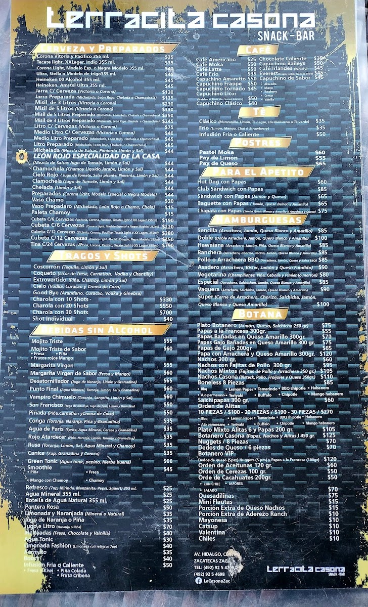 La Casona CAFÉ-BAR Menu - Image 4